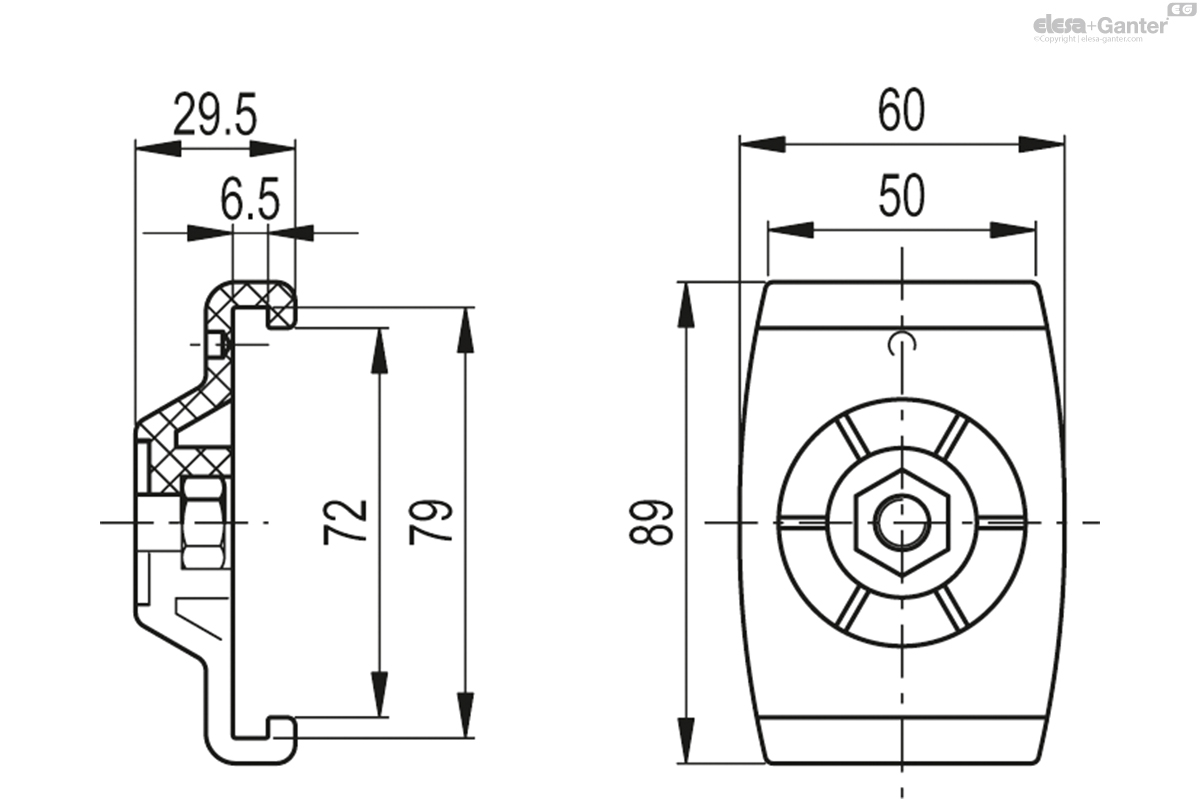 For smooth side guides