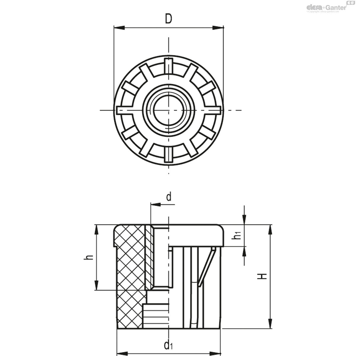 Embouts ronds pour tubes