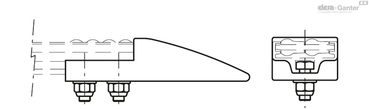 Separation block for GLA-1 side guides