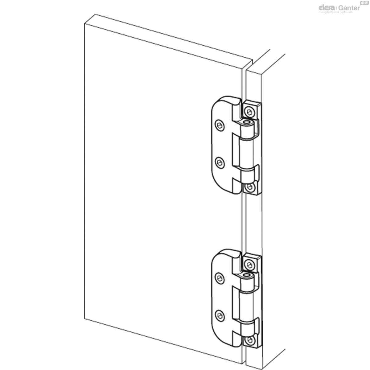 Hinges for narrow jamb