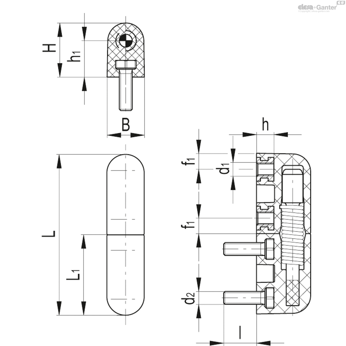 Threaded studs and bosses with threaded hole