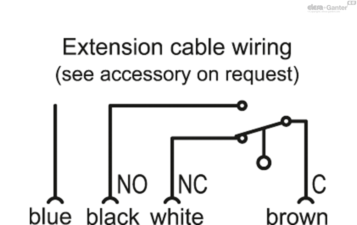 Rear connector, microswitch on the right, starting angle -90°
