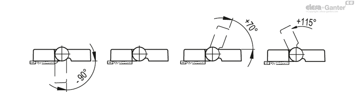 Pass-through holes for hexagonal head screws