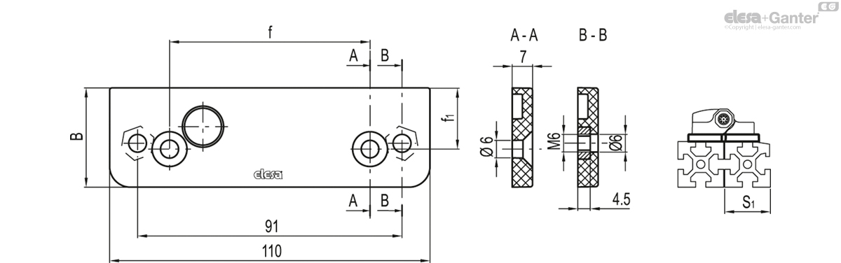 CFSW. and CFMW. assembly kit for profiles