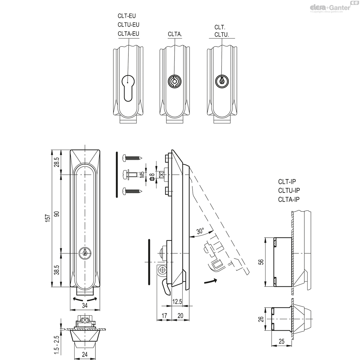 Latches for cabinets