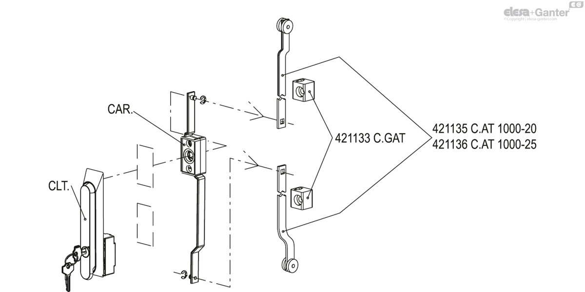 Latches for cabinets