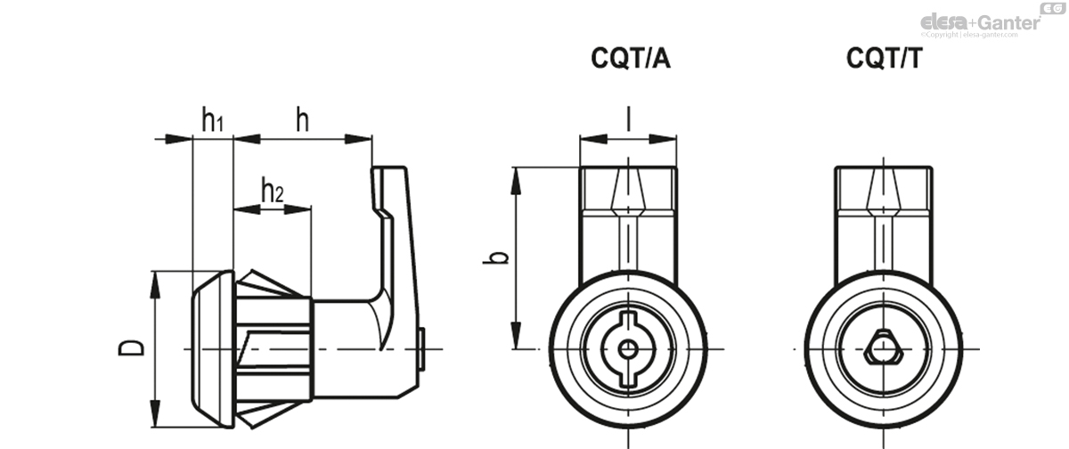 Lever latches with key