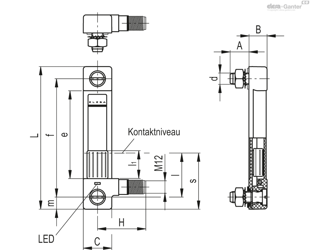 mit elektrischem Wechselkontakt