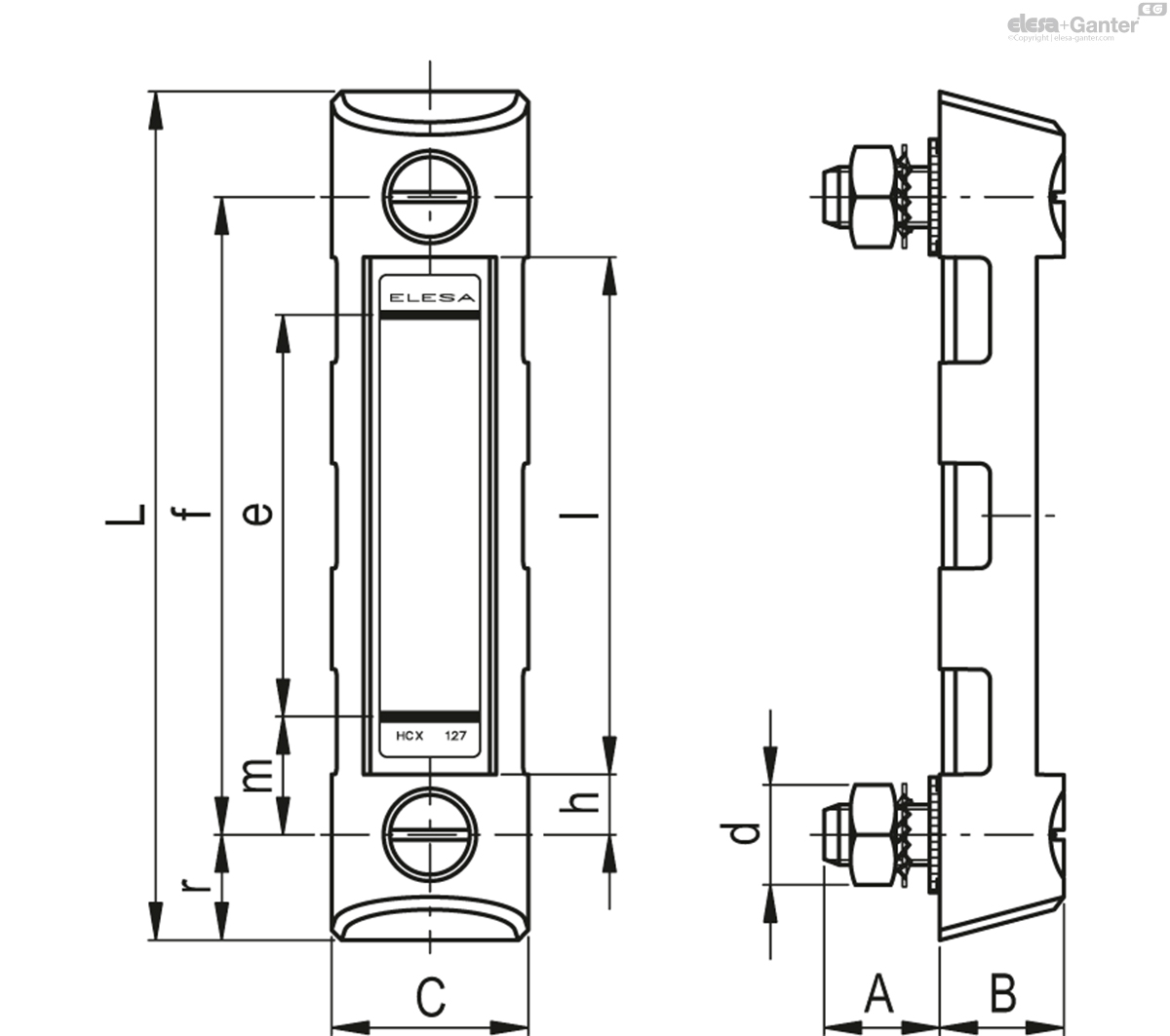 Level indicators with protection frame