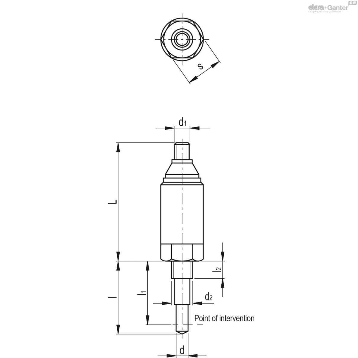 For non-conductive liquids and M12x1 connector, NPN enabled