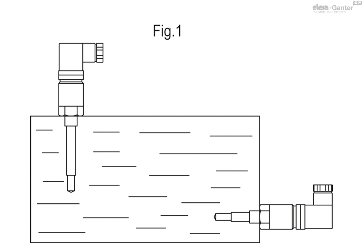 For non-conductive liquids and M12x1 connector, NPN enabled