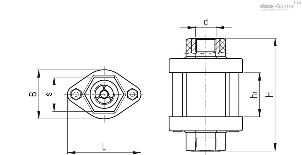 AISI 316 stainless steel bosses