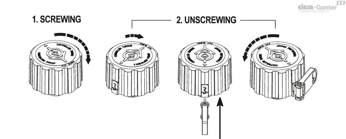With fold-away key.