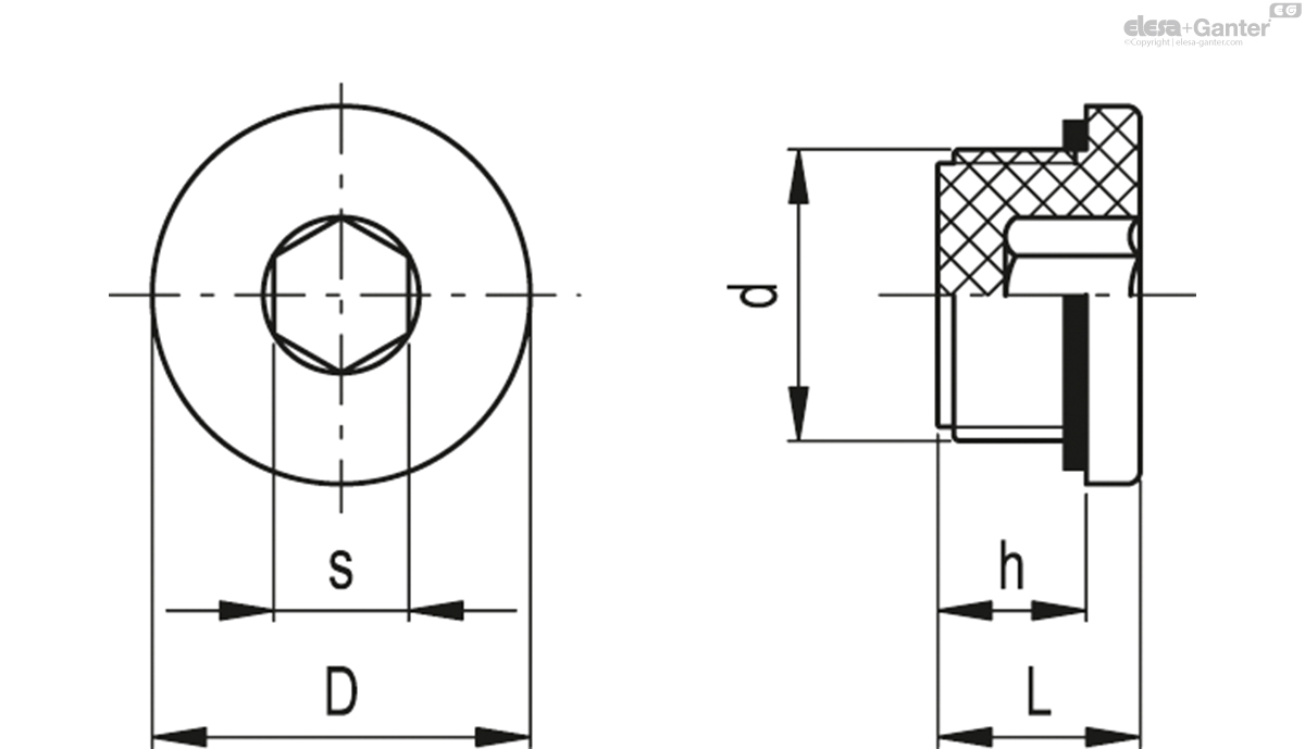 Mit FKM-Dichtungsring