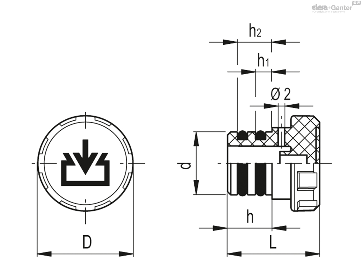 Avec trou de ventilation latéral