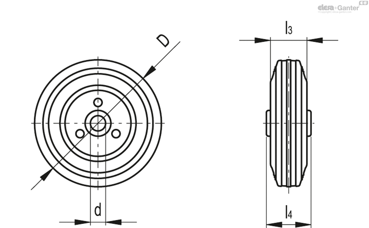 Vollgummi Räder