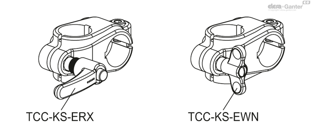 Two-way connecting clamps