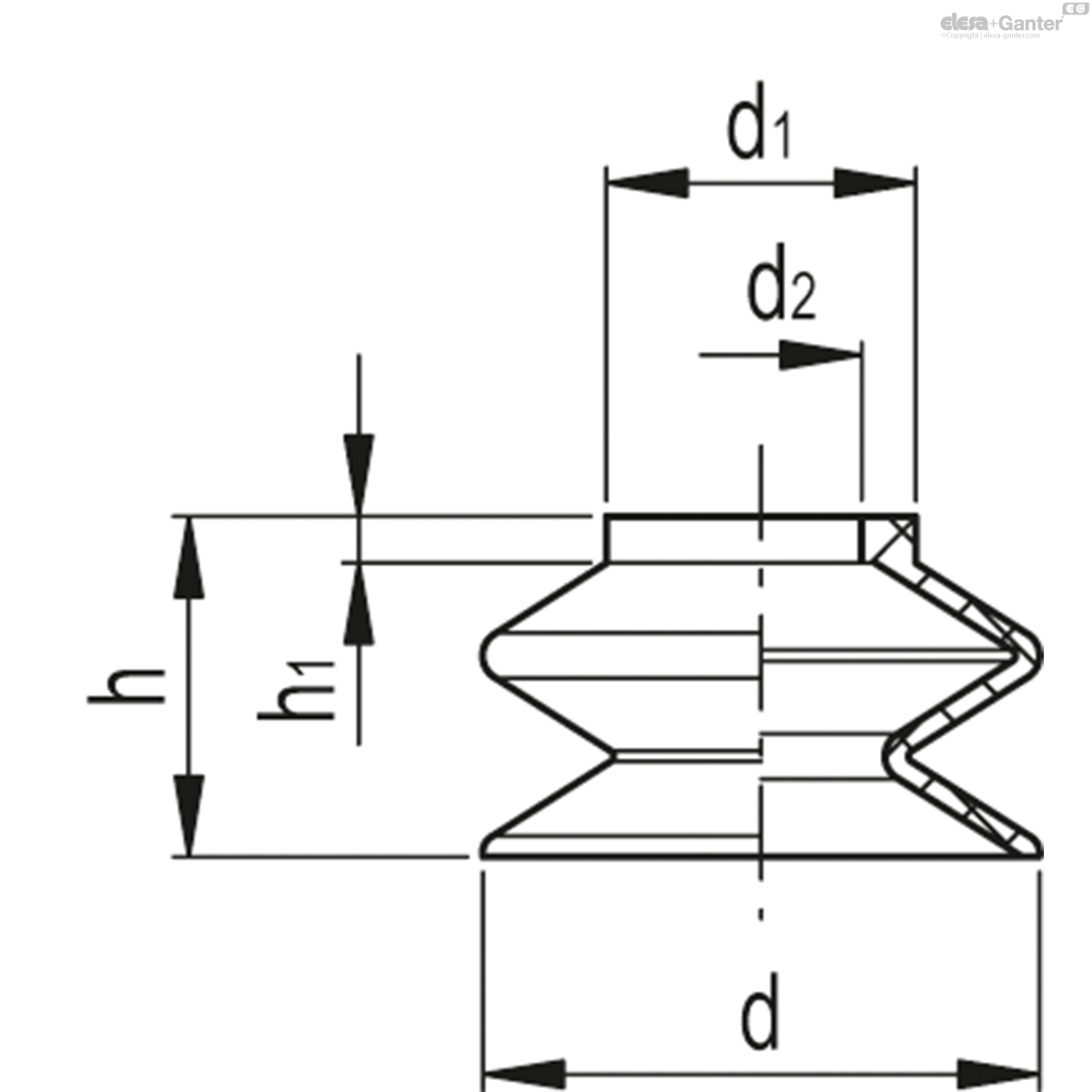 Silicone rubber, without support