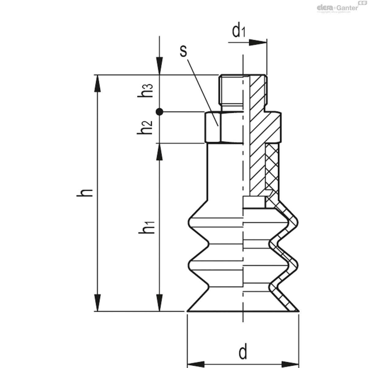 Silicone rubber, with support