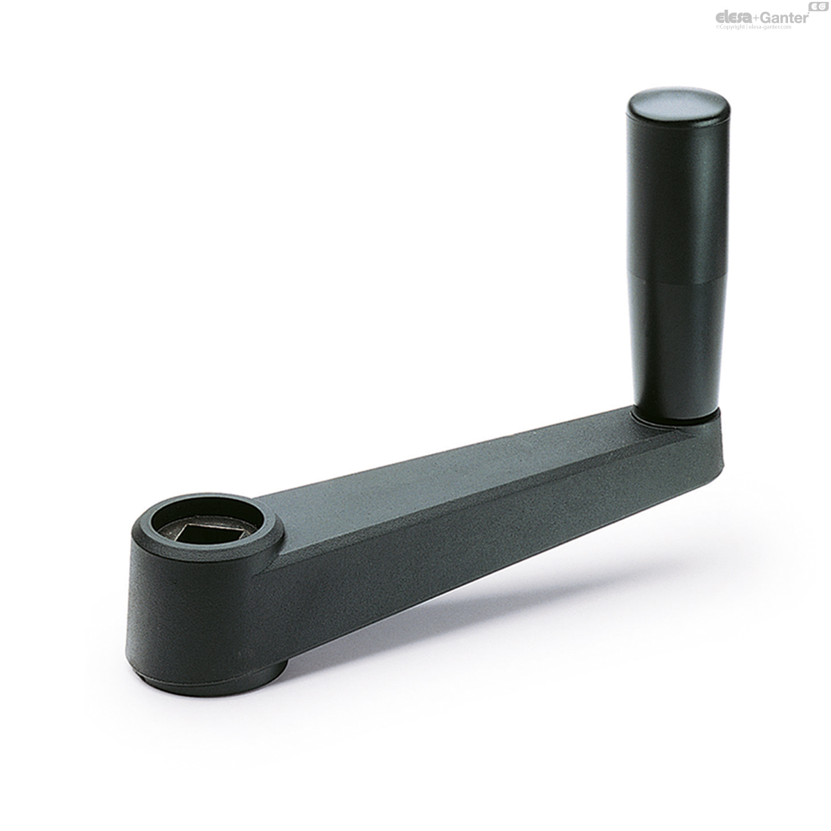 Revolving handle, boss with square hole