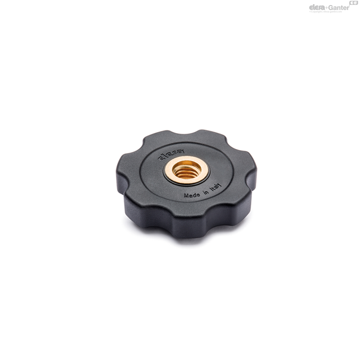 Brass boss, threaded pass-through hole
