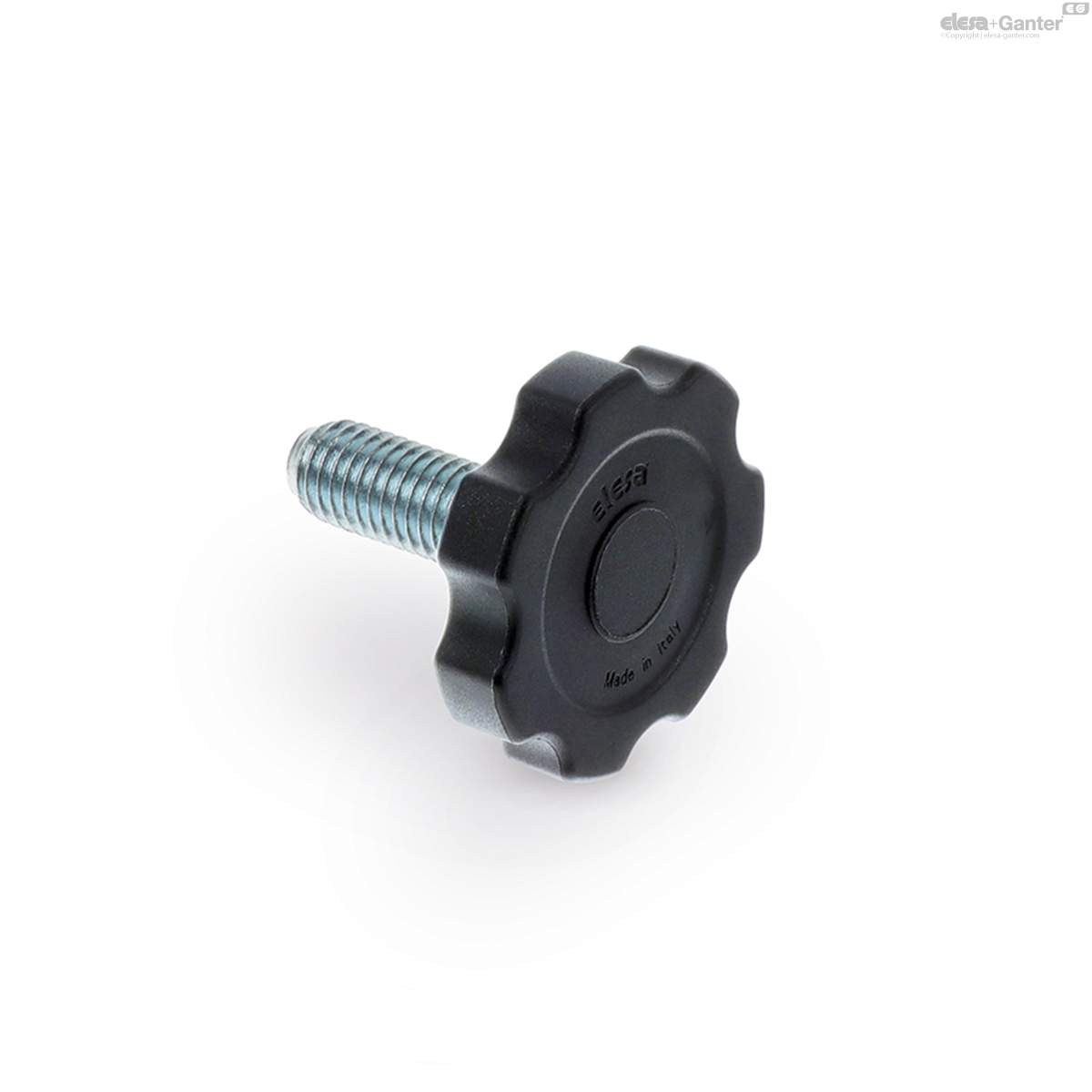 Zinc-plated steel threaded stud