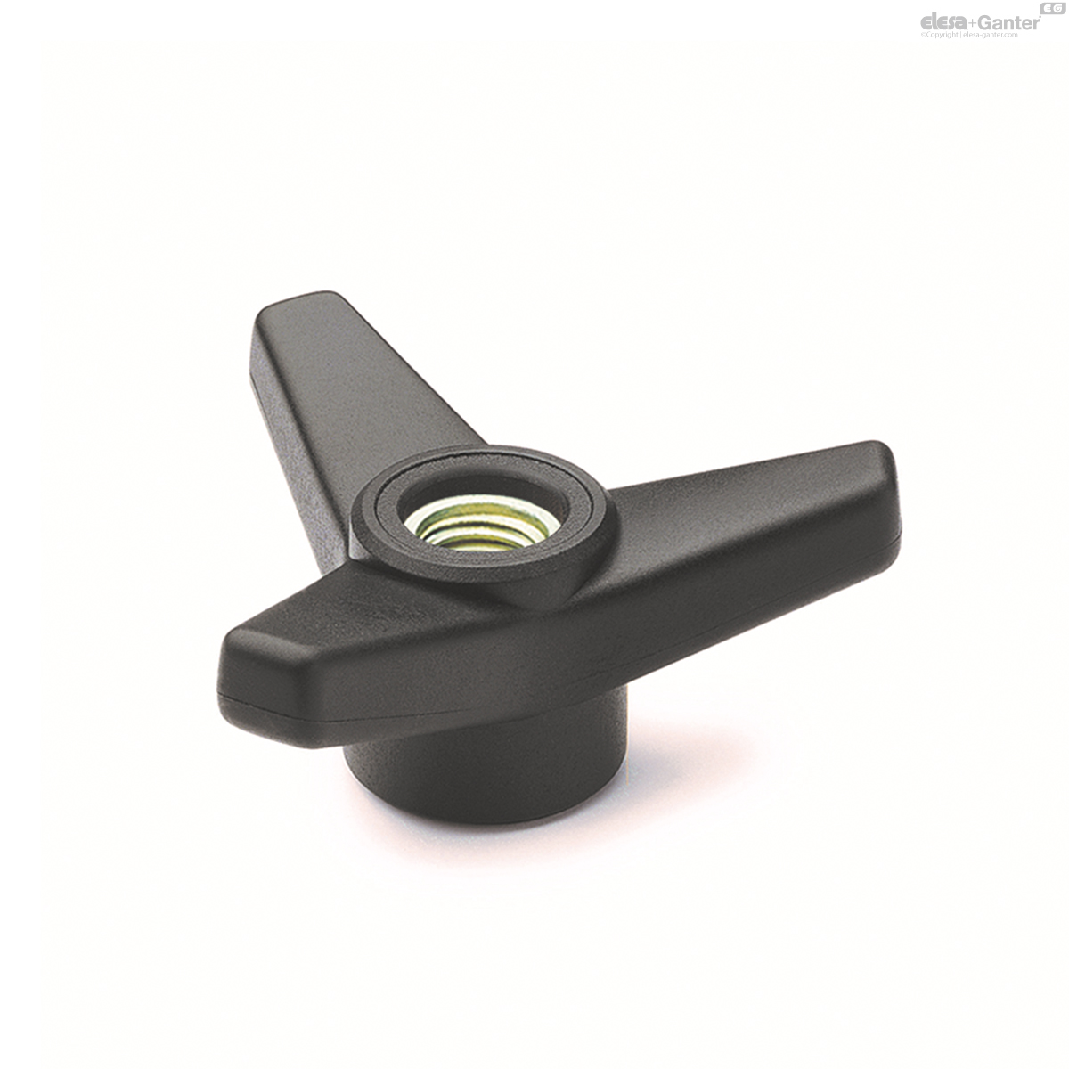 Stainless steel boss, threaded pass-through hole