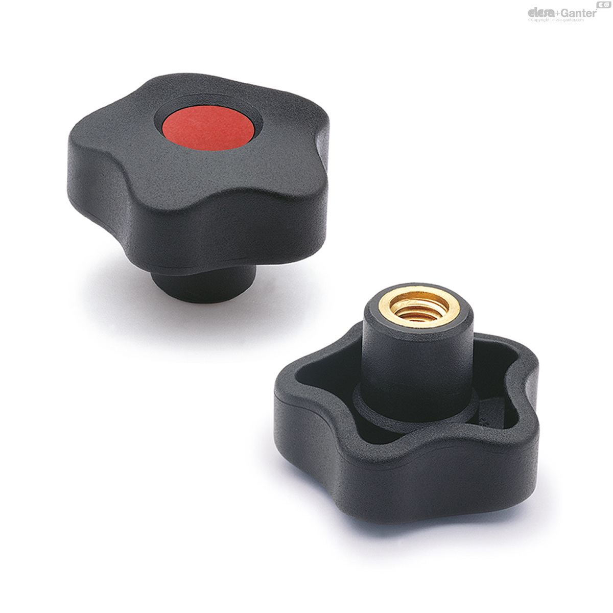 Brass boss, threaded hole, with cap