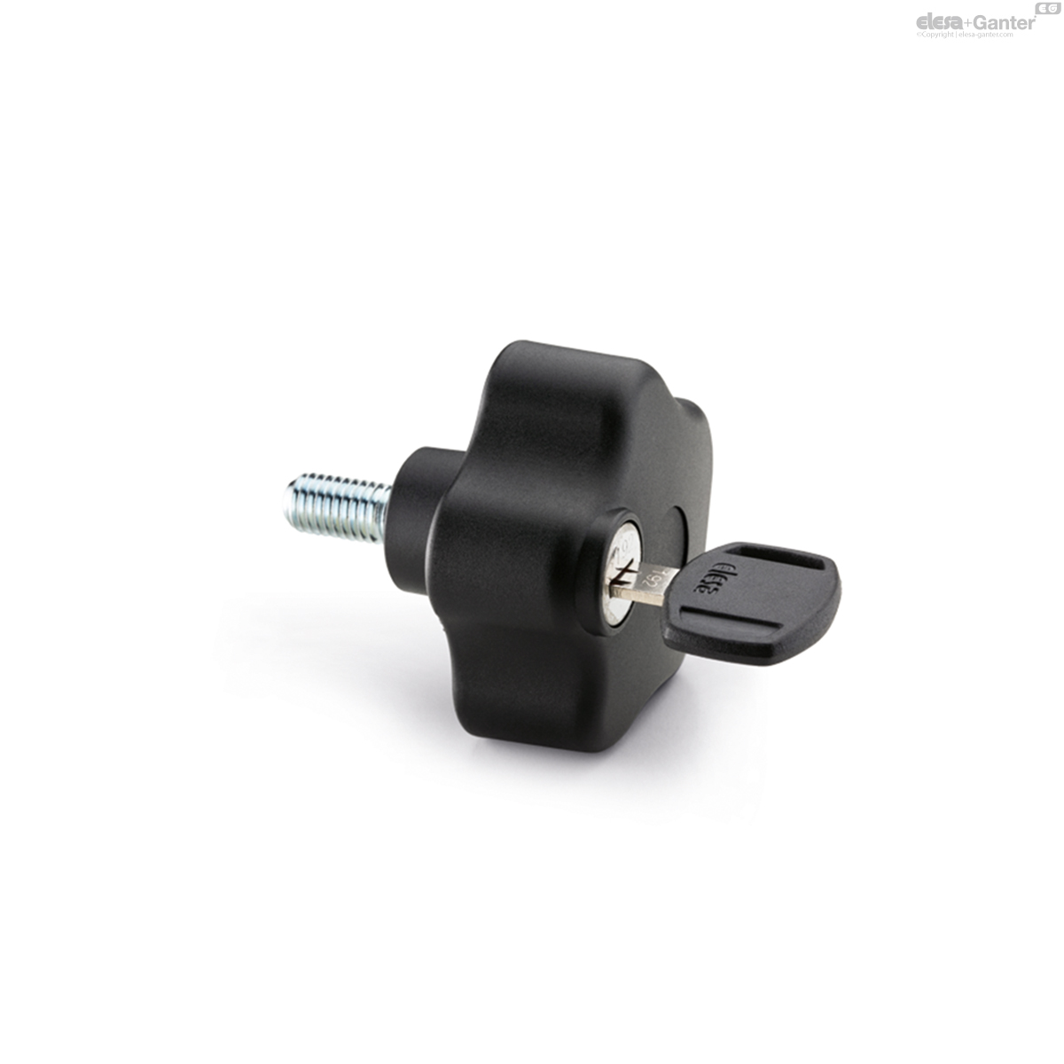 Threaded stud, with cap