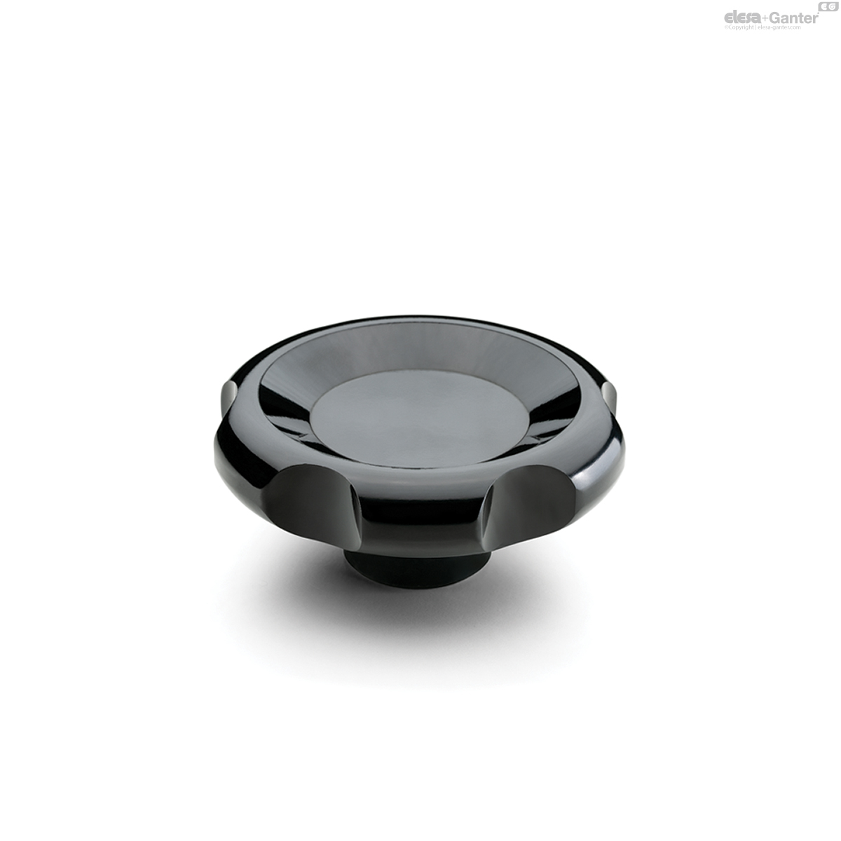 Hub with pre-drilled blind hole