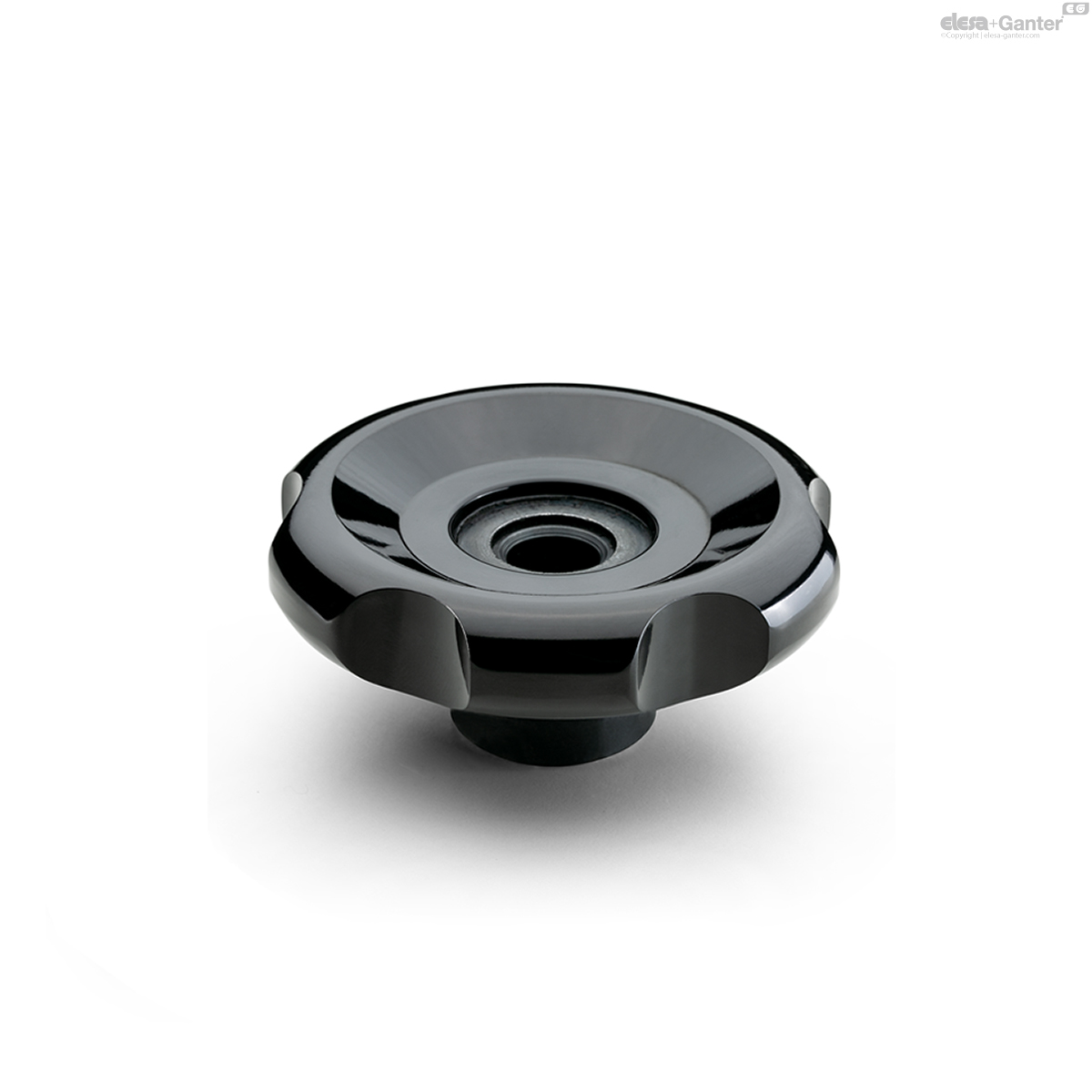 Hub with reamed through hole