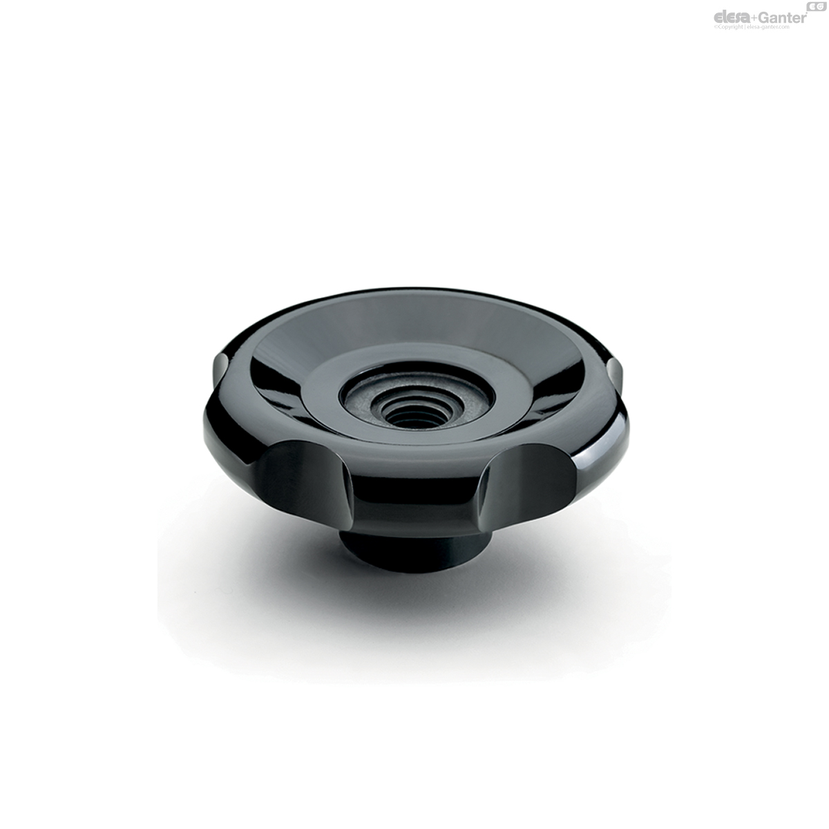 Hub with threaded pass-through hole