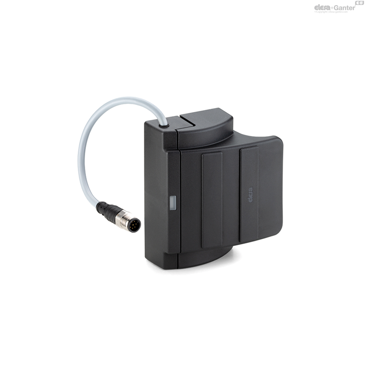 8-polige mannelijke connector, axiale uitgang boven