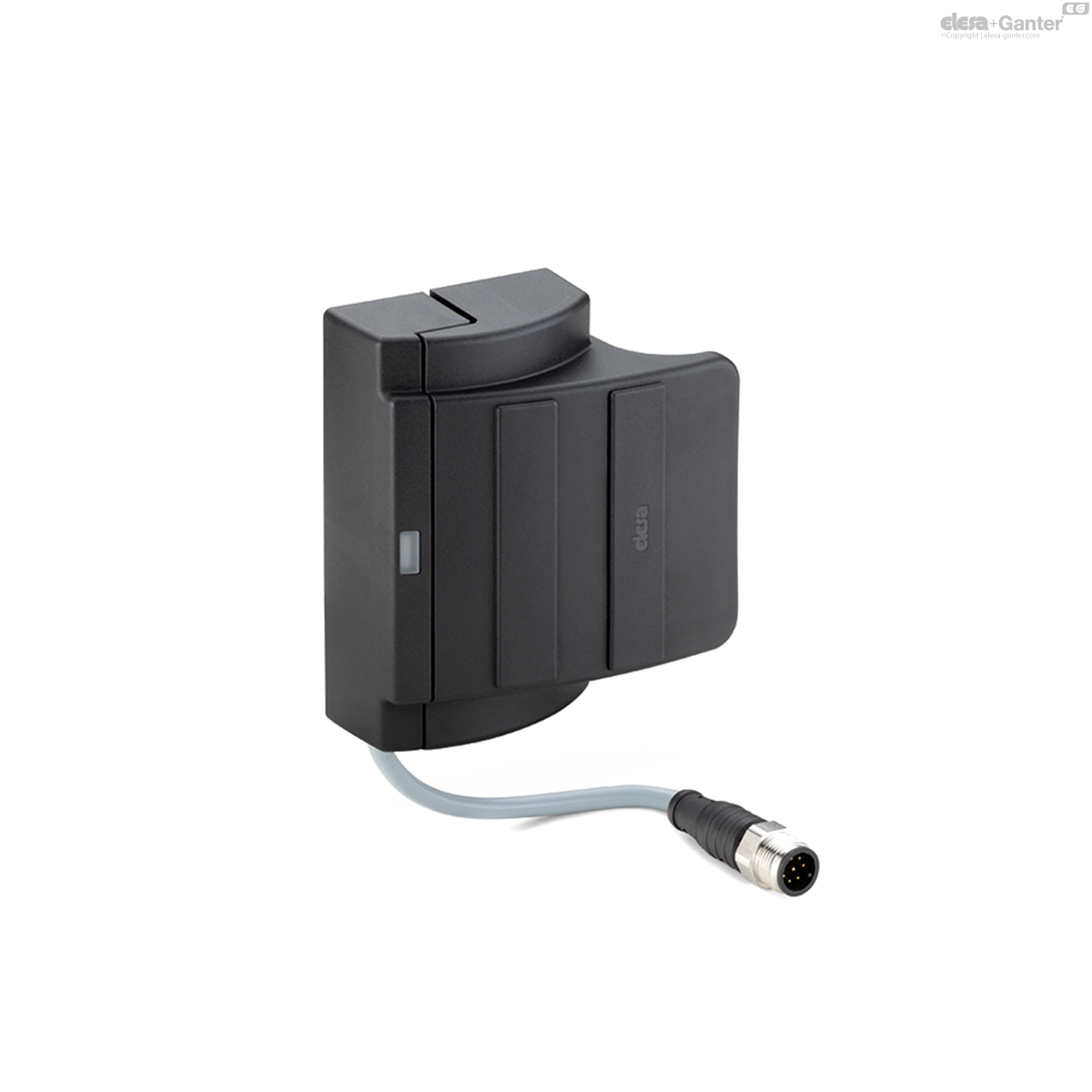 8 pole male connector, bottom axial output