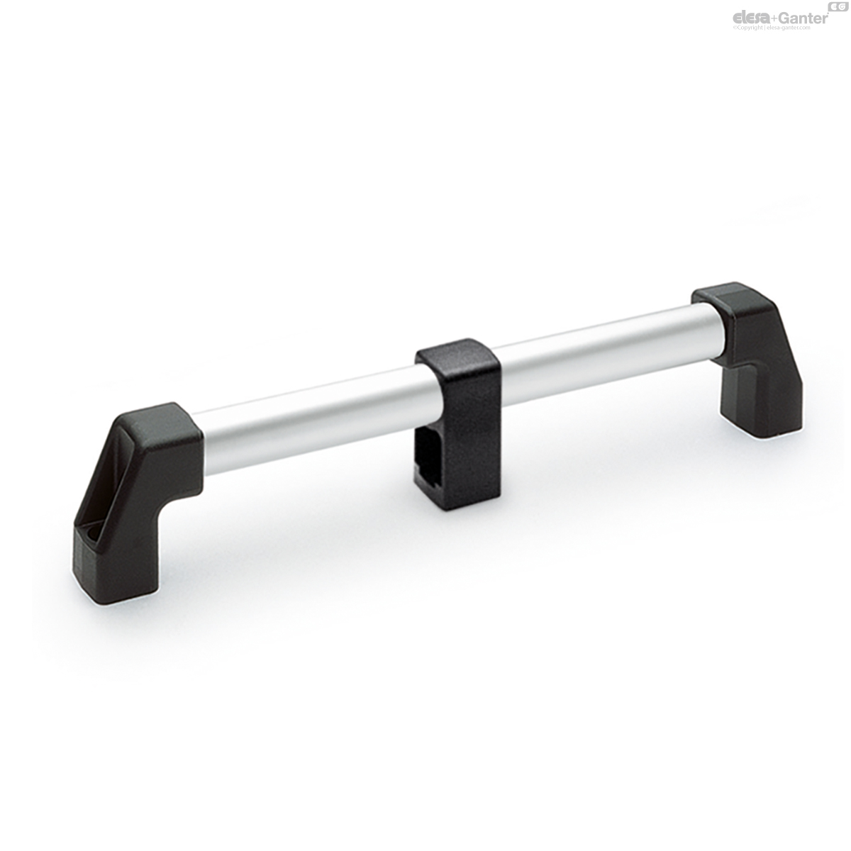 Anodised aluminium tube, back mounting