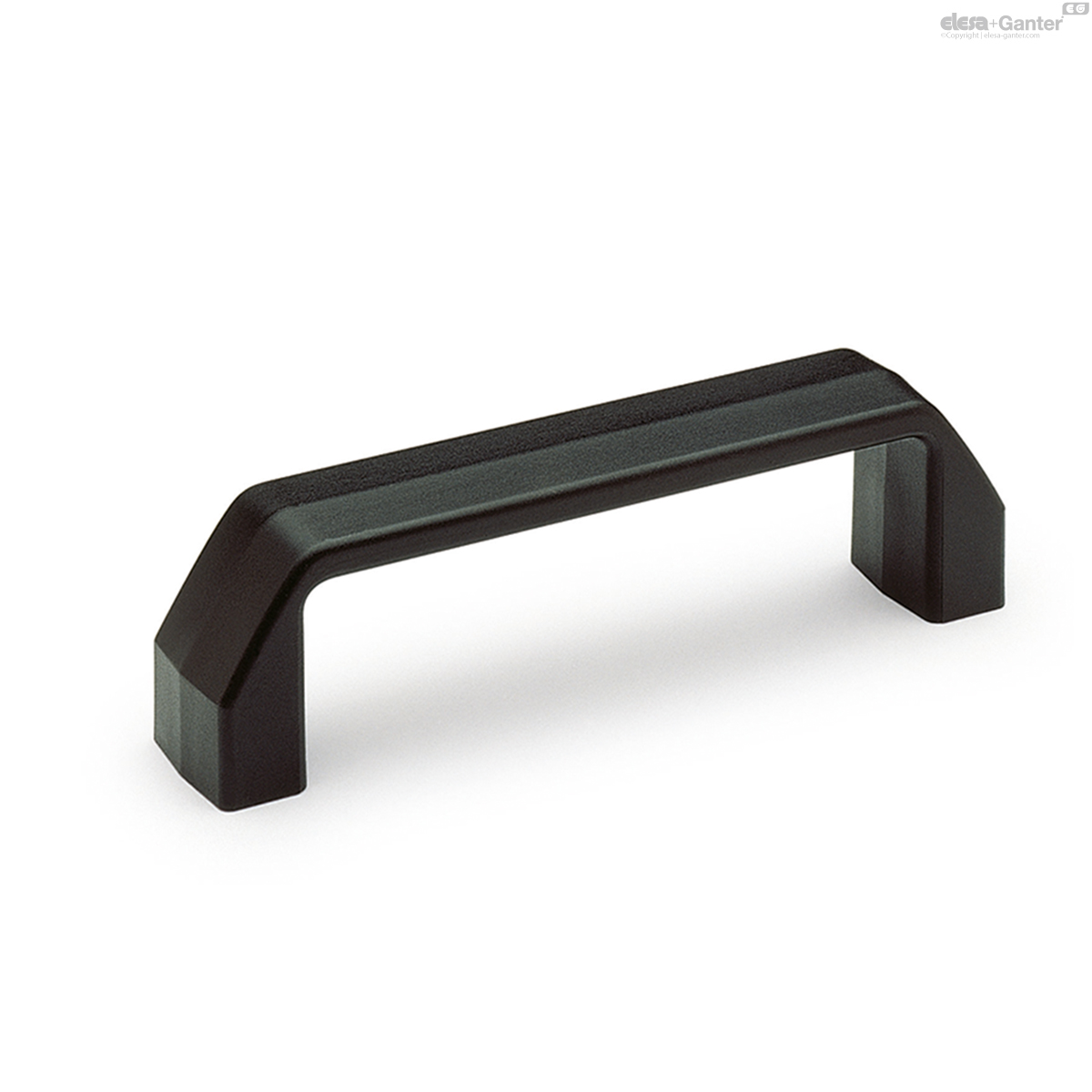 Technopolymer (polypropylene). Brass boss, threaded blind hole.