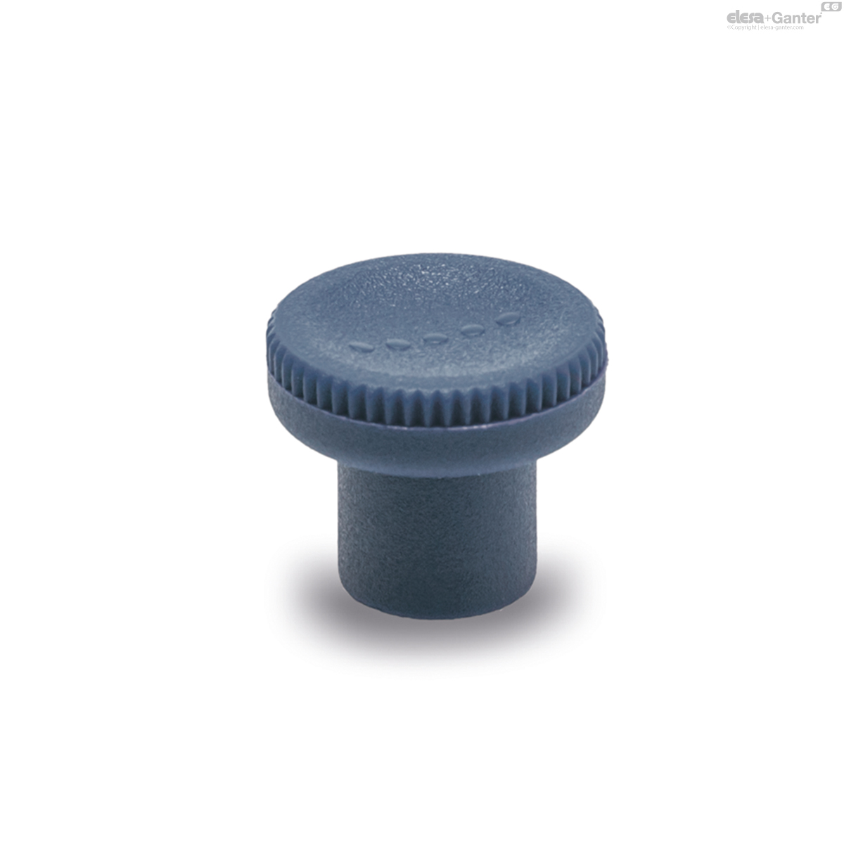 Knurled grip knobs