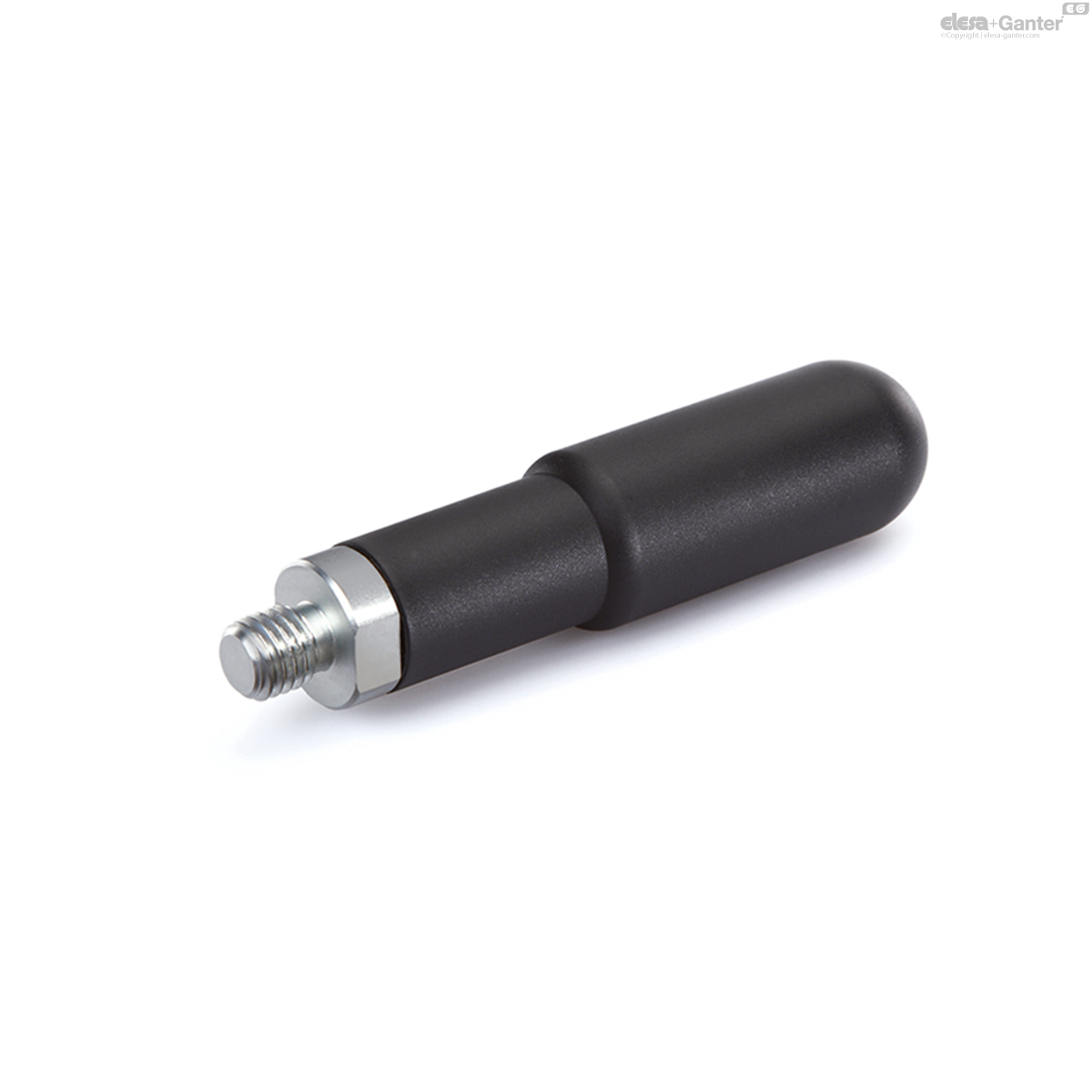 Zinc-plated pin and locking nut