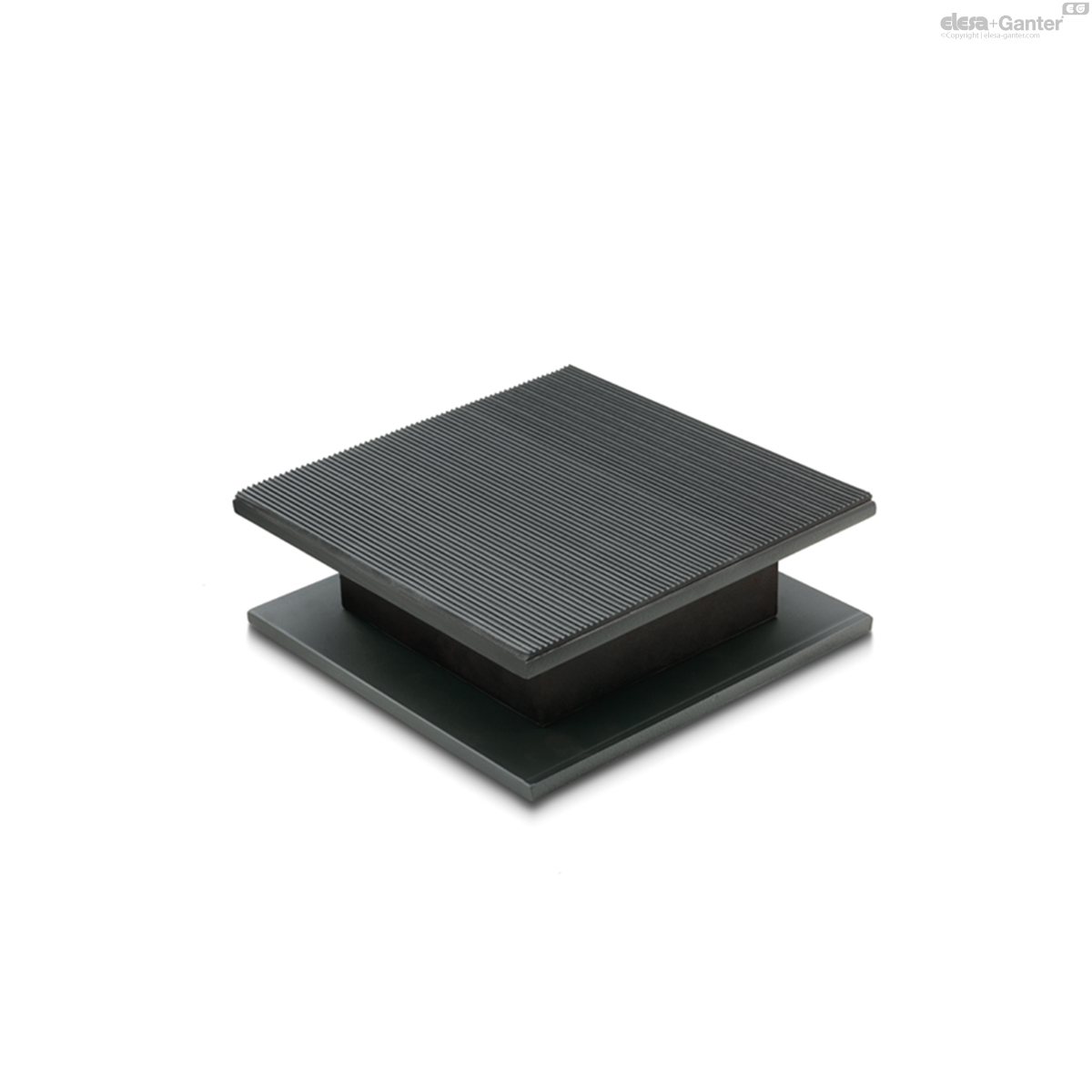 Quadratische Platten mit Gummi-Ummantelung