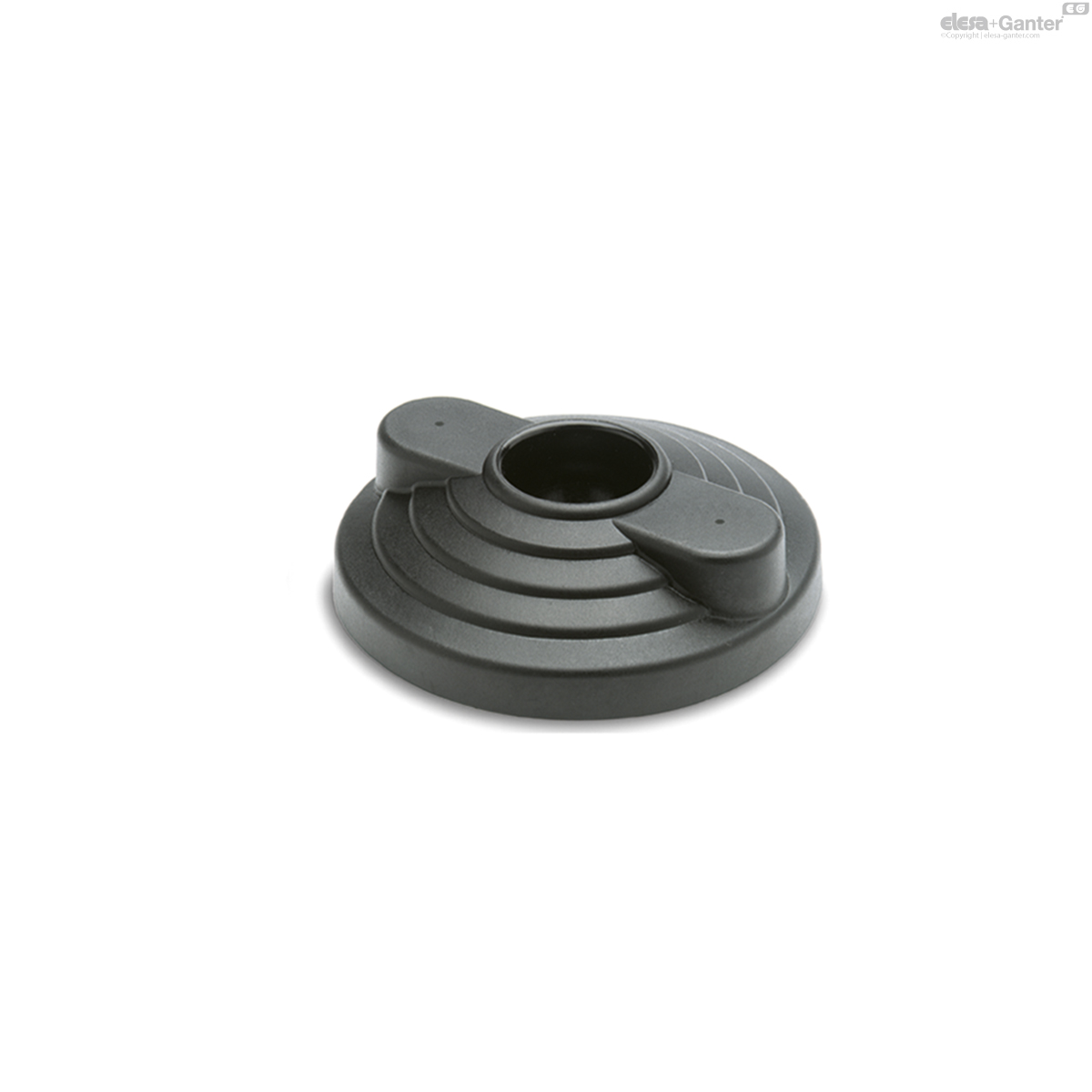 Base for ground mounting, holes at 180°