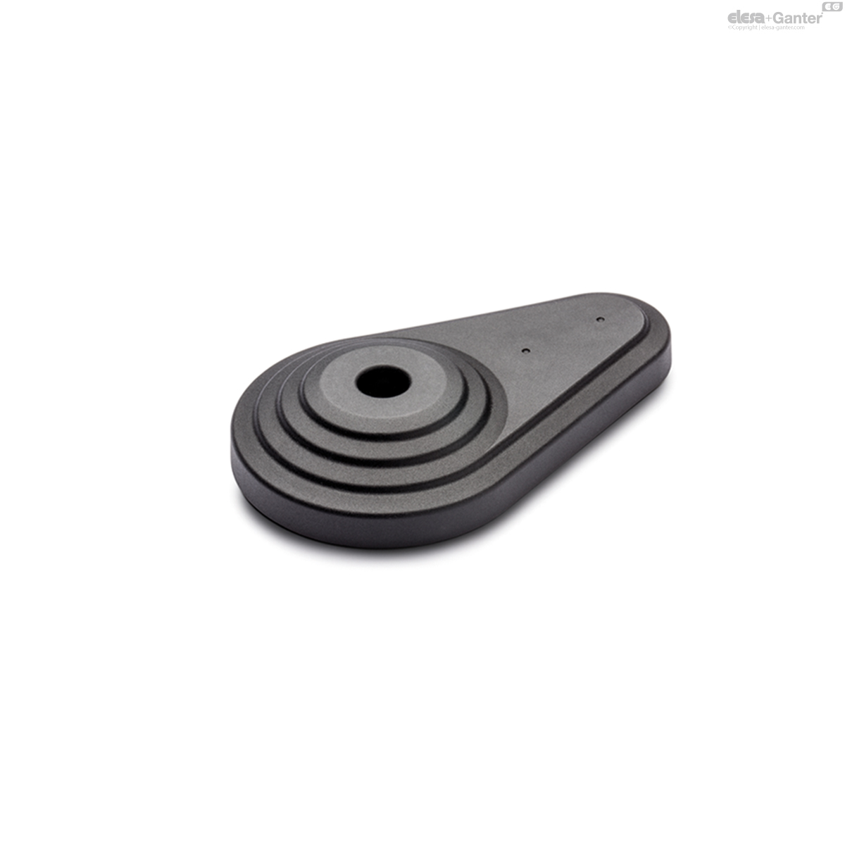 Base for ground mounting, without no-slip disk