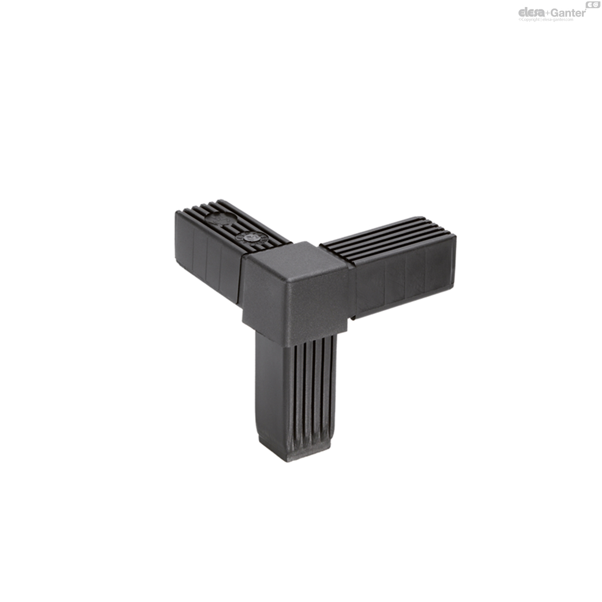 dreidimensionaler Drei-Wege-Verbinder