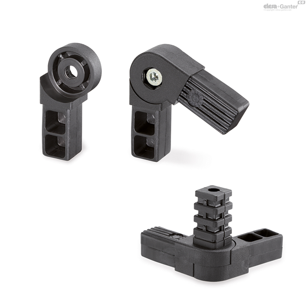Square tube connectors