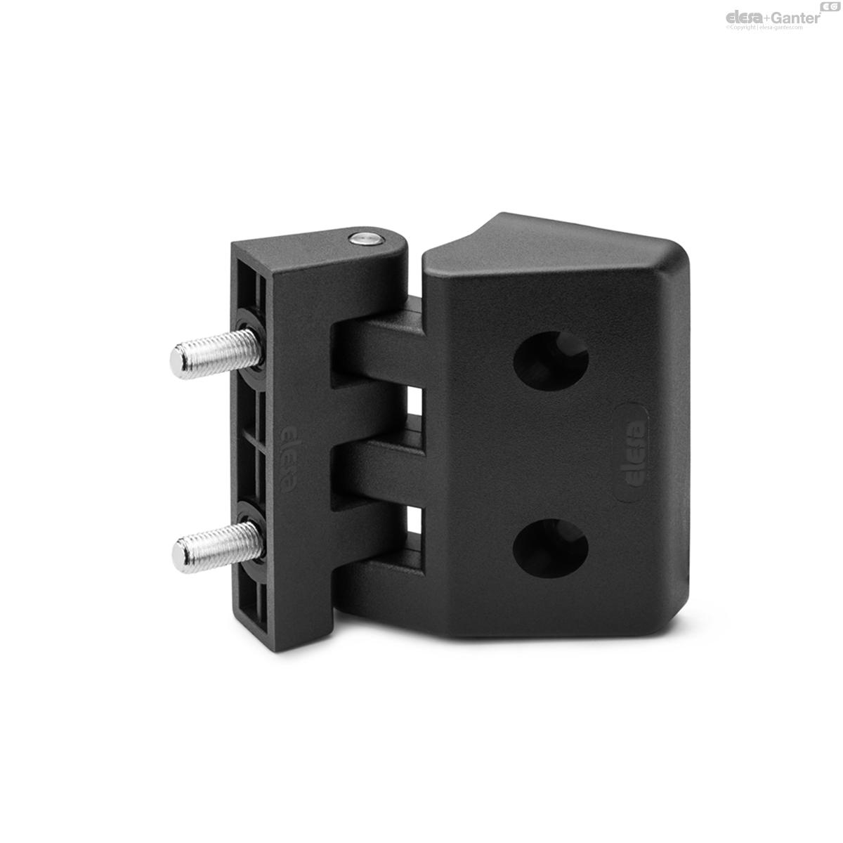 Pass-through holes for cylindrical head screws and threaded studs
