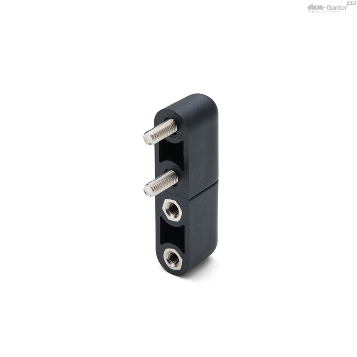 Bosses with threaded hole and threaded studs