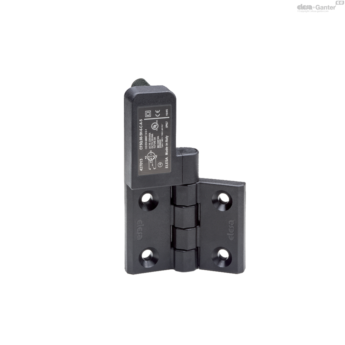 Rear connector, microswitch on the left, starting angle 0°
