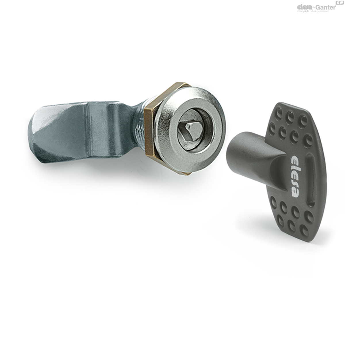 Lever latches with key