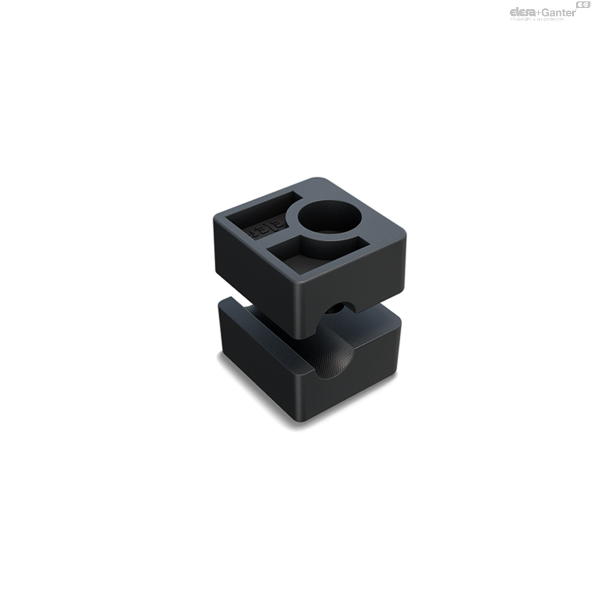 With one fastening hole