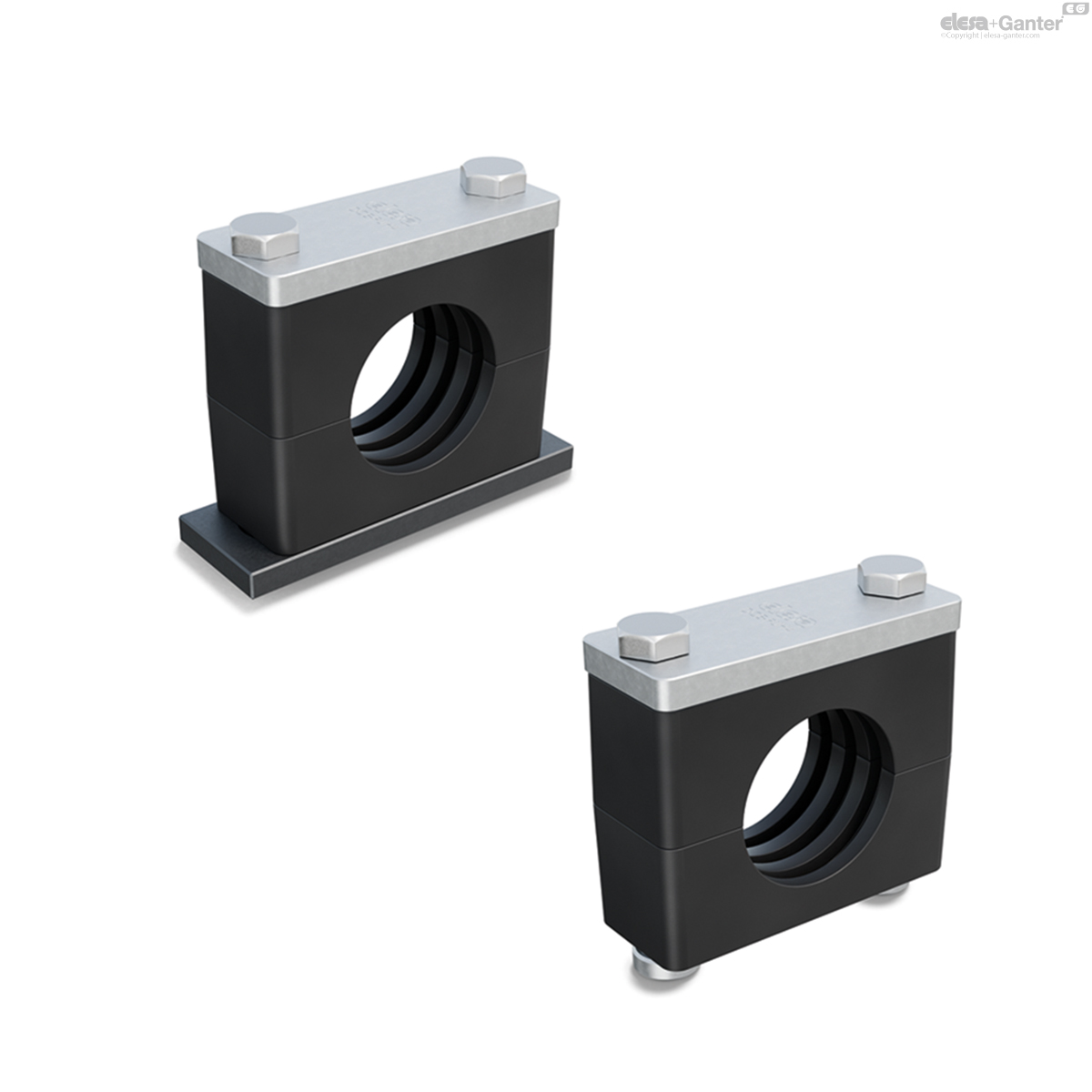 Tube clamps kit for heavy series DIN 3015-2