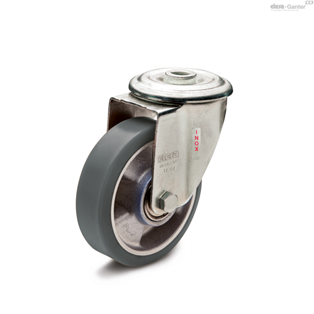 Turning plate bracket and centre pass-through hole, without brake